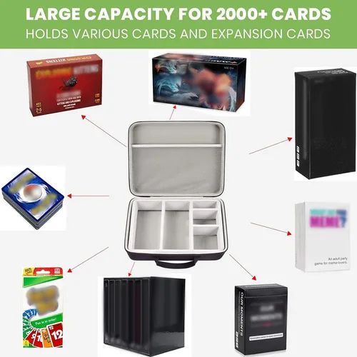Vista 2 de ALKOO Estuche para tarjetas coleccionables, más de 2000 cartas para MTG Commander, para YuGiOh, para Magic The Gathering, para tarjetas contra
