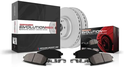 Vista 2 de Power Stop KOE6479 Kit de freno delantero de repuesto automático, rotores de freno OE y pastillas de freno de cerámica para Ford Focus 2013-2014