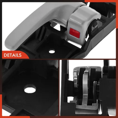Vista 7 de A-Premium Manija de puerta interior del lado del conductor delantera o trasera compatible con Toyota Tundra 2004-2006 Crew Cab, Sequoia 2001-2007