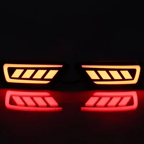 Vista 5 de Compatible con Jeep Compass 2011-2016, Jeep Grand Cherokee 2011-2021, Dodge Journey 2011-2017, luz de parachoques LED, luz de freno, luz antiniebla