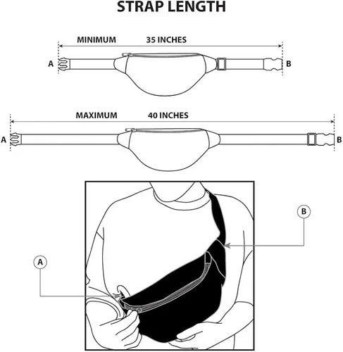 Vista 4 de Bolso Wonder Woman Fanny Pack, DC Comics, Lienzo