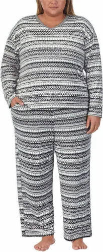 Vista 6 de Nautica Conjunto de pijama de forro polar acogedor de 2 piezas para mujer
