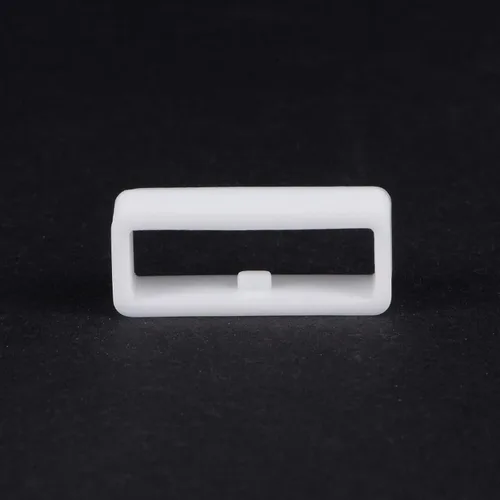 Vista 5 de 6 anillos de cierre de bucle para correa de reloj, 0.866 in, color blanco