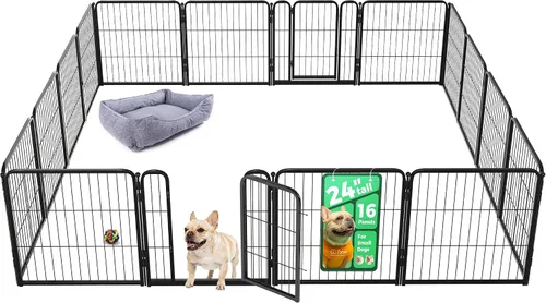 Vista 88 de FXW Homeplus Unleashed Corralito para Perros de Interior - Juego Sin Estrés y Seguro, Resistente de 24 Pulgadas 2 Paneles Corralito para Cachorros