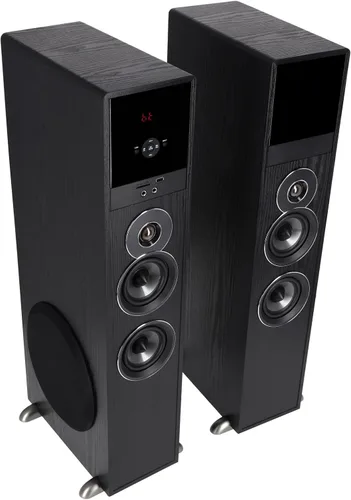 Vista 2 de Rockville Sistema de máquina de karaoke y cine en casa Bluetooth todo en uno con (2) micrófonos