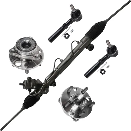 Vista 86 de Detroit Axle - Kit de suspensión delantera 4WD para Nissan Frontier Pathfinder Xterra, 2 cubos de rodamientos de ruedas, 2 brazos de control
