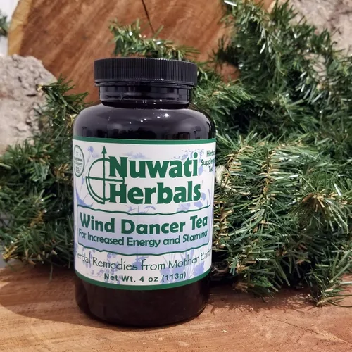 Vista 3 de Nuwati Herbals Té Wind Dancer - para aumentar la energía y la resistencia - Hoja suelta de hierbas, 4 onzas Refreshing Mint, Green Tea and Yerba
