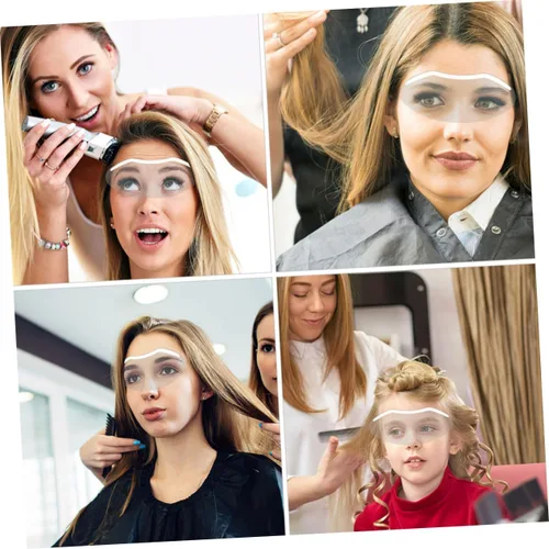 Vista 6 de Beavorty 30 protectores de ojos transparentes para peluqueros para peluquería, cubiertas faciales ligeras para uso en salones de belleza