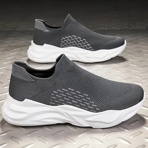 Vista 4 de EFSGD Zapatos para caminar para hombre, zapatos deportivos informales, ligeros, transpirables, para correr, gimnasio, tenis, tenis de moda, calzado
