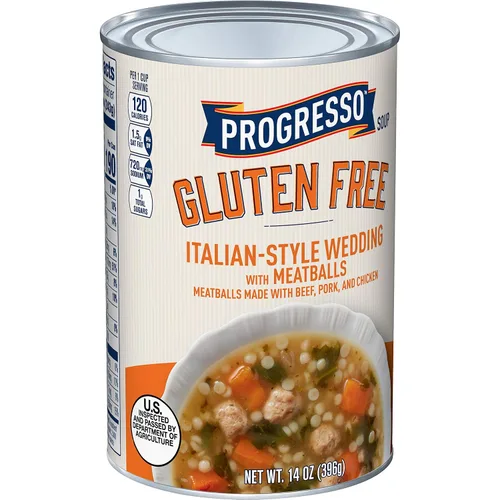 Vista 8 de Progresso Sopa de pollo casera sin gluten, 14 oz. Curly Gluten-Free Pasta, White Meat Chicken, Carrots & Celery, No Artificial Flavors, No