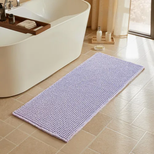 Vista 17 de Triohero Tapete de baño con diseño de gofre, tapete de baño pequeño y bohemio, antideslizante, lavable, ultra suave, súper absorbente, de secado