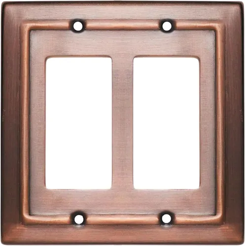 Vista 20 de Monarch Abode Placa de Pared Basculante de 1 Gang, Placa de Pared de Metal Decorativa Arquitectónica para Interruptor Individual, Placa Decorativa