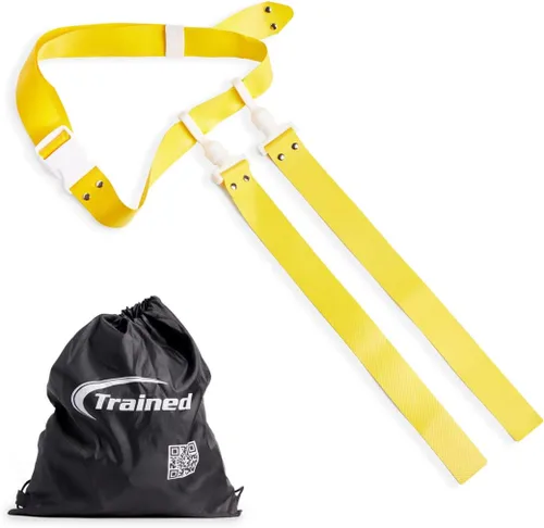 Vista 18 de Trained Cinturones de fútbol con bandera de hombre, juego de fútbol con bandera ajustable para equipos deportivos, entrenamiento y competencia