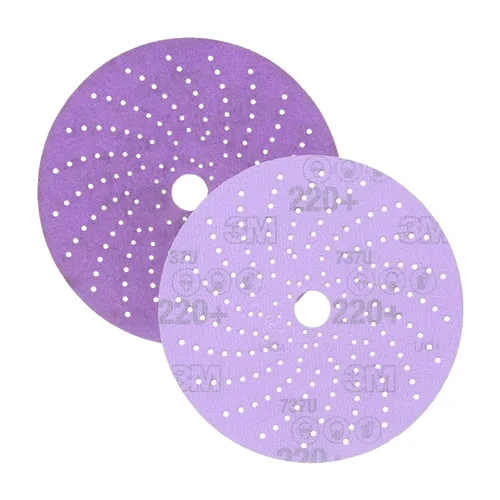 Vista 30 de 3M Cubitron II Hookit 31370 - Disco abrasivo de lijado limpio, 6 pulgadas, grado 40+, paquete de 50 discos, alto rendimiento, larga duración