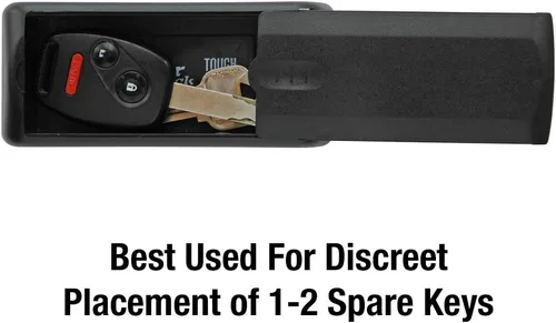 Vista 4 de Master Lock 207D - Funda magnética extra grande para llaves, capacidad de 1 a 2 llaves, color negro