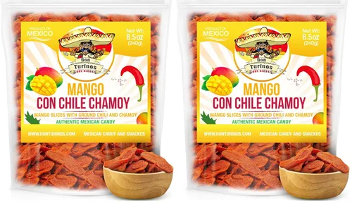 Vista 11 de Chili Chamoy Mango Rebanadas 16oz - Dulce mexicano a granel Dulce Picante Fruta Seca