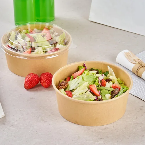 Vista 9 de Restaurantware - Bio Tek - Recipientes para llevar de 6 x 2.5 pulgadas, 200 cuencos desechables para alimentos – Tolerantes al calor, aptos