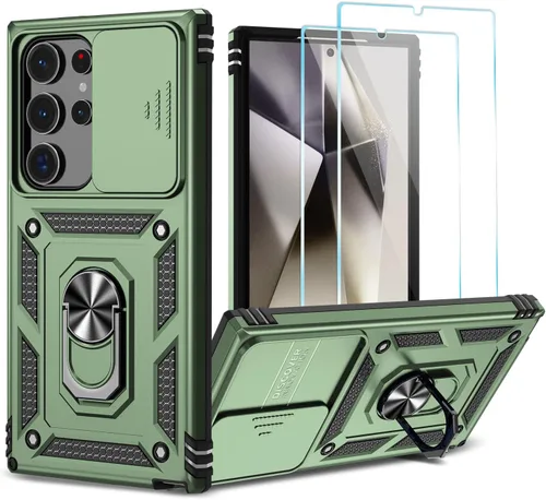 Vista 21 de Funda para Samsung Galaxy S24 Plus/S25 Plus con protector de Azul