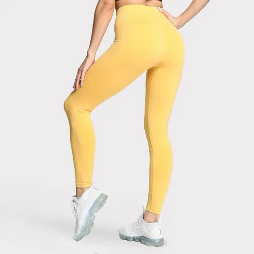 Vista 4 de Aoxjox Leggings de cintura alta para mujer para entrenamiento gimnasio sin costuras pantalones de yoga
