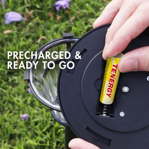 Vista 6 de Tenergy Solla - Batería recargable NiMH AA, 1000 mAh, baterías solares para luces de jardín solares, anti-fuga, durabilidad al aire libre, más de 5