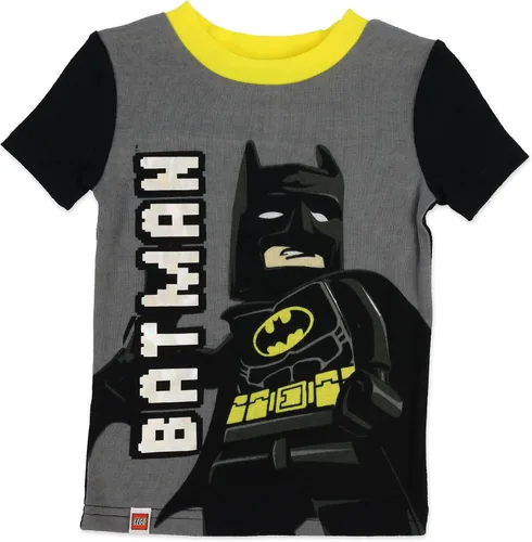 Vista 2 de LEGO Batman Movie - Conjunto de pijama para niño, 4 piezas, 100% algodón, tallas 4 a 10