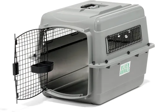 Vista 11 de Petmate Sky Kennel para aire y viaje, jaula para perros compatible con aerolíneas para razas de perros más pequeñas o mascotas de hasta 15 lbs