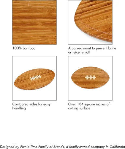 Vista 8 de PICNIC TIME NFL Kickoff Football Cheese Board