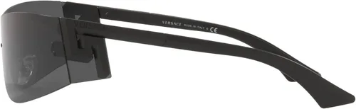 Vista 2 de Versace Gafas de sol unisex con montura gris lentes gris oscuro 0000in