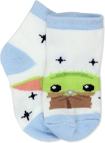 Vista 6 de Disney Star Wars Mandalorian Baby Yoda - Calcetines infantiles (6 unidades)