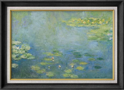 Vista 61 de MUDECOR Claude Monet - Arte artístico enmarcado prémium para pared, camino a través del maíz en Pourville, ilustraciones históricas culturales