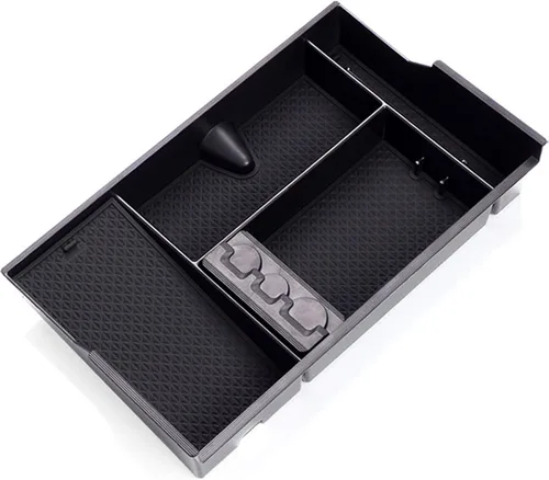 Vista 8 de Compatible con accesorios Toyota Tundra Organizador de bandeja de consola central para Tundra 2007-2020 2021, bandeja de almacenamiento secundario