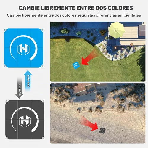 Vista 5 de STARTRC PHOTO Almohadilla de aterrizaje para drones plegable de 2 x 3 de plegado rápido, (22 pulgadas/55cm), almohadilla de lanzamiento impermeable