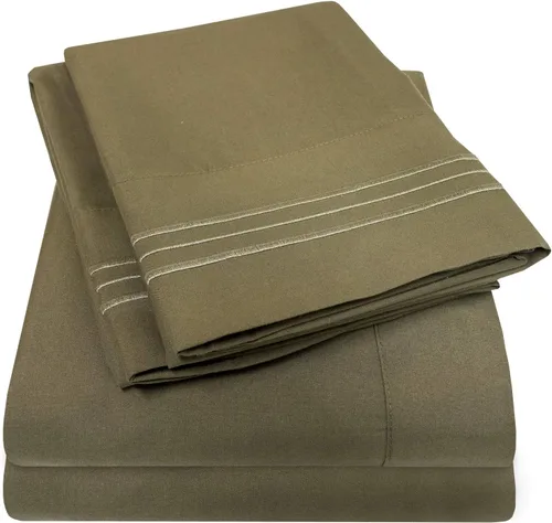 Vista 39 de 1500 Supreme Collection Juego de Sábanas de Bolsillo Extra Profundo - Sábanas de Cama Suaves de Lujo, Sin Arrugas, Ropa de Cama, Más de 40