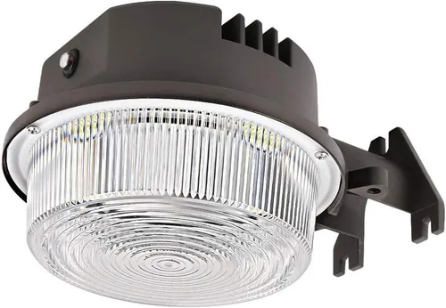 Vista 8 de Luz LED de granero, luz de patio al aire libre del atardecer al amanecer con fotocélula, ultra brillante 5000K luz diurna 7500lm, reemplazo de 500W
