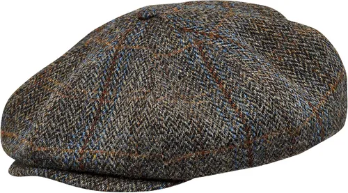 Vista 3 de Sterkowski Peaky Blinders Gorra 100 Harris Tweed Newsboy para hombre Sombrero clásico elegante de 8 paneles