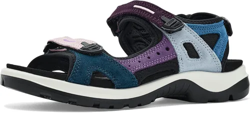 Vista 8 de ECCO Yucatan, sandalia deportiva para mujer Aire/Nubuck azul polvoriento