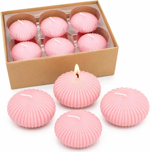 Vista 14 de Paquete de 12 velas flotantes negras de 3 pulgadas, velas sin perfume de 10 horas sin goteo para jarrones cilíndricos, centros de mesa en bodas