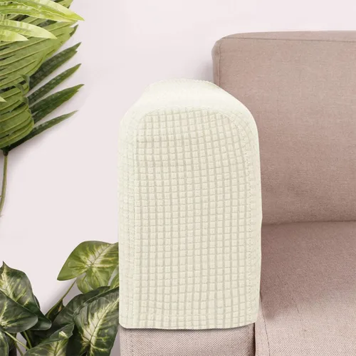 Vista 9 de RCFINE 2 fundas antideslizantes para reposabrazos de sofá, fundas elásticas para sillón, protector elástico para el hogar, oficina, sillón Beige