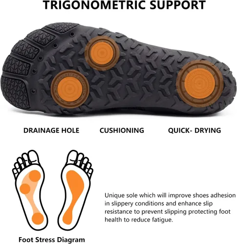 Vista 3 de Zapatos de agua para hombre y mujer, secado rápido, atléticos, zapatos deportivos para exteriores, surf, kayak, caminar, senderismo