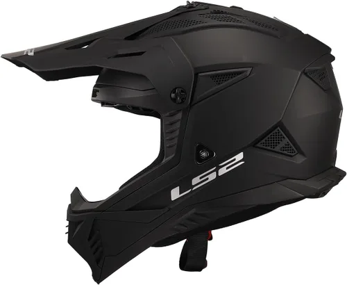 Vista 2 de LS2 Helmets Gate II - Casco integral para motocicleta MX Negro mate