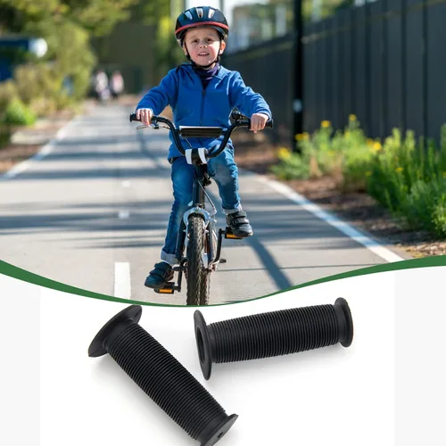 Vista 2 de Coolrunner Mushroom - Empuñaduras de bicicleta para niños, compatibles con BMX y bicicletas para niños y niñas Negro