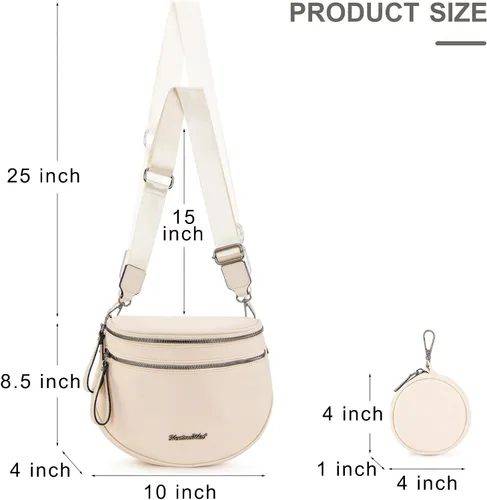 Vista 6 de Montana West Bum Bag - Bolso cruzado de nailon para mamá con monedero