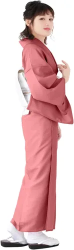 Vista 2 de KYOETSU Kimono con forro lavable Awase Crepe para mujer