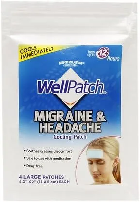 Vista 2 de WellPatch Parche de enfriamiento para migraña - 4 parches