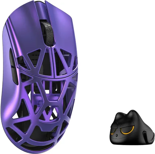 Vista 3 de MK x WLMOUSE Beast X Mini Pro Mouse inalámbrico de 8K con lados sólidos (OM óptico, negro)