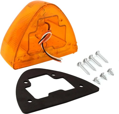 Vista 3 de 2 piezas para luces intermitentes de faro ámbar LED Peterbilt, luces de circulación selladas de 31 LED, reemplazo para luces intermitentes de faro