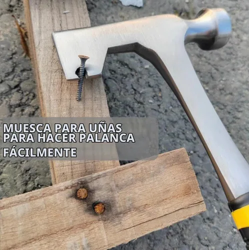 Vista 7 de BUSKPOK - Hacha de martillo para paneles de yeso, herramienta de tablero de pared de 14 onzas con cara fresada