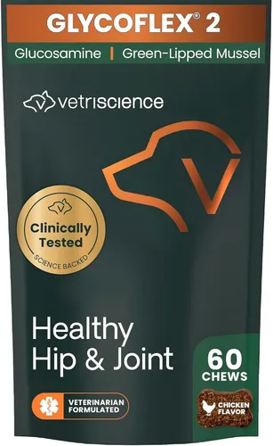 Vista 14 de VetriScience Ultimate Strength - Cadera y articulaciones saludables para GlycoFlex Suplemento para articulaciones de mejillón de labios verdes