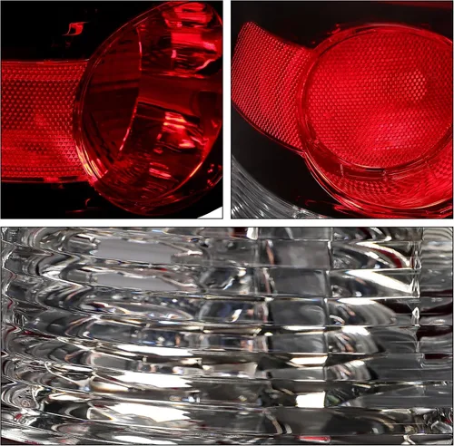 Vista 4 de HECASA Luces traseras compatibles con Ford Explorer 2006-2010, de repuesto para 6L2Z13405CA FO2818140 6L2Z13404CA FO2819140 luces traseras halógenas