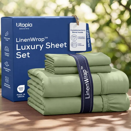 Vista 29 de Utopia Bedding - Juego de sábanas, tamaño individual, microfibra cepillada, suaves, esquinas profundas, incluye 1 encimera, 1 bajera y 1 fundas